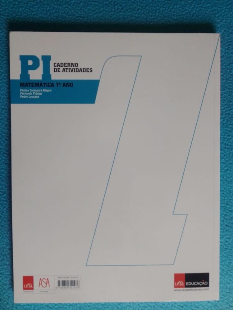 Caderno de atividades Matematica PI 7 Ano