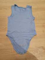 Błękitne body bez rękawów George 18-24 m-cy
