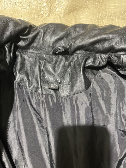 Куртка чорна еко шкіра