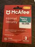 Antivírus McAfee - 3 dispositivos