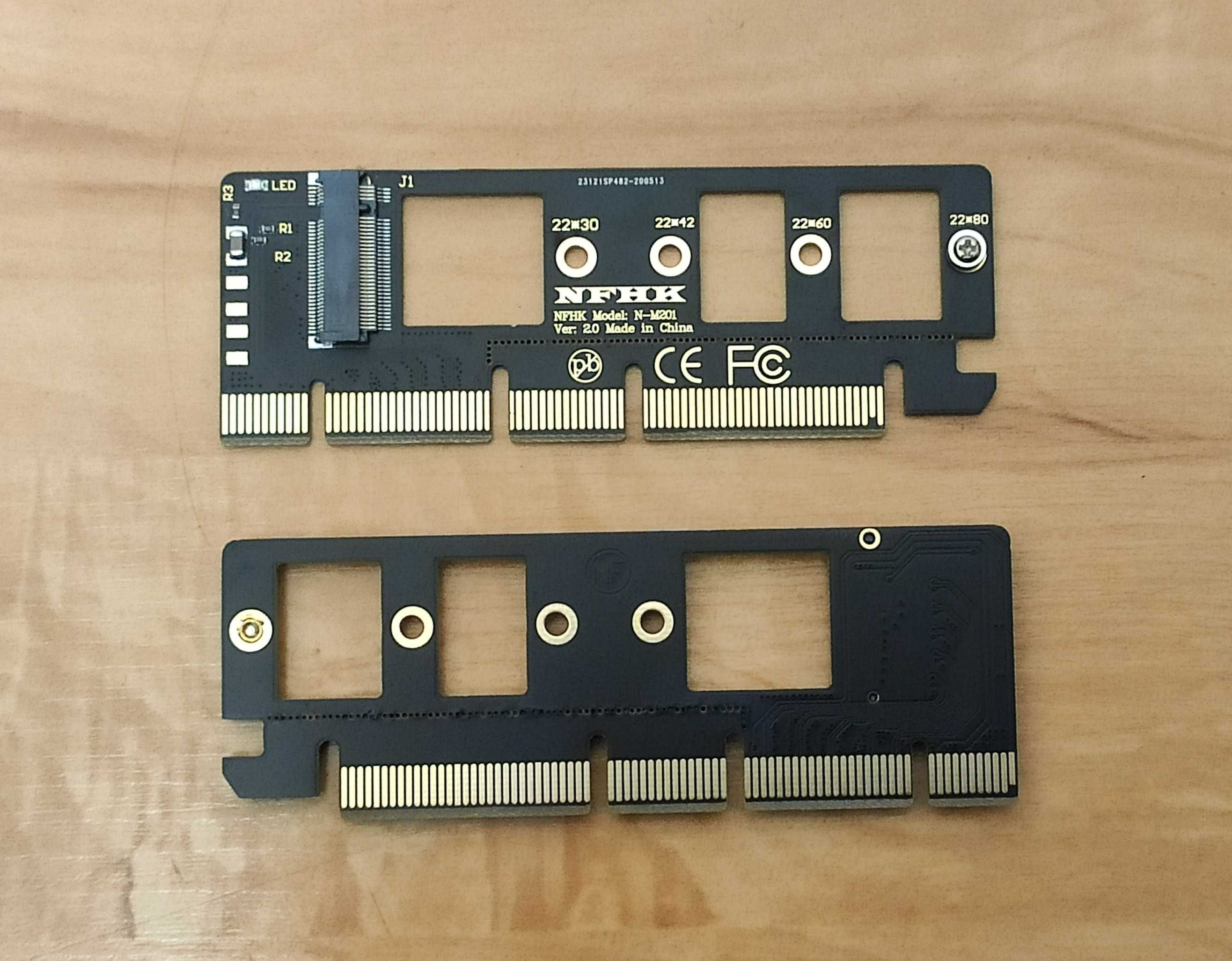 Адаптер для SSD диска M.2 NGFF NVMe на PCI-e x16 (х8 или х4)