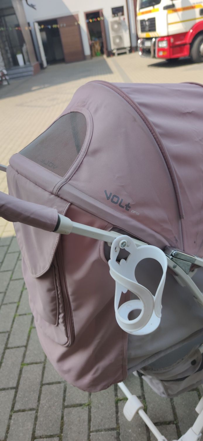 Wózek spacerowy Eurocart Volt Pro dla dziewczynki