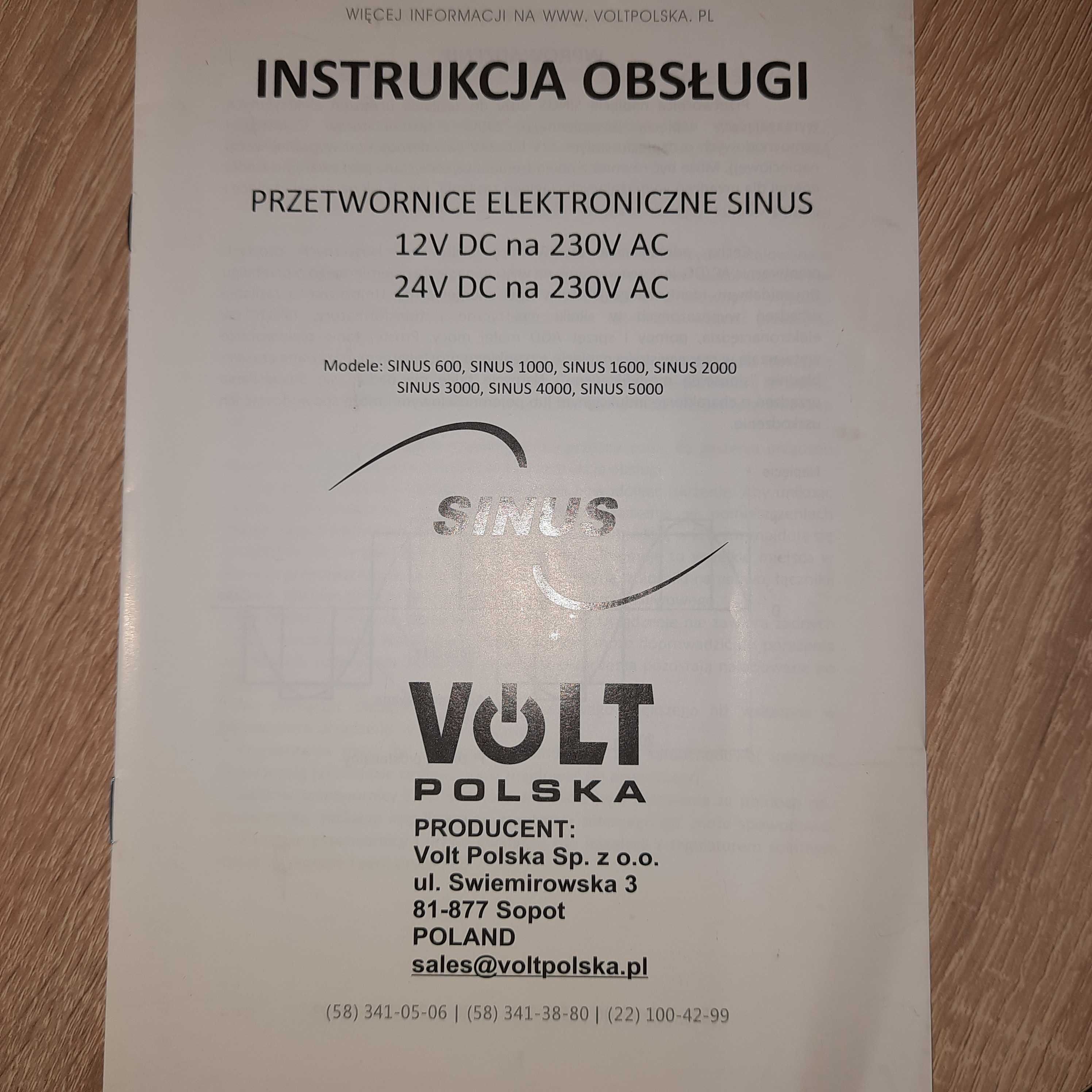 Преобразователь напряжения Volt SINUS 12/230V (500/1000W) чистый синус