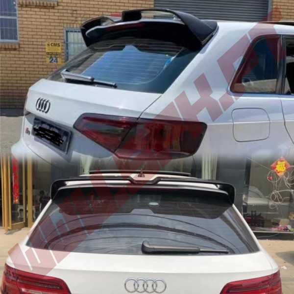 AILERON TRASEIRO AUDI A3 8VA SPORTBACK (BLACK GLOSS) - Plástico - Novo