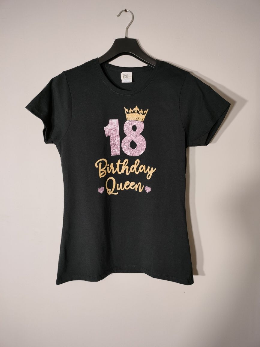 Koszulka damska królowa 18 urodziny