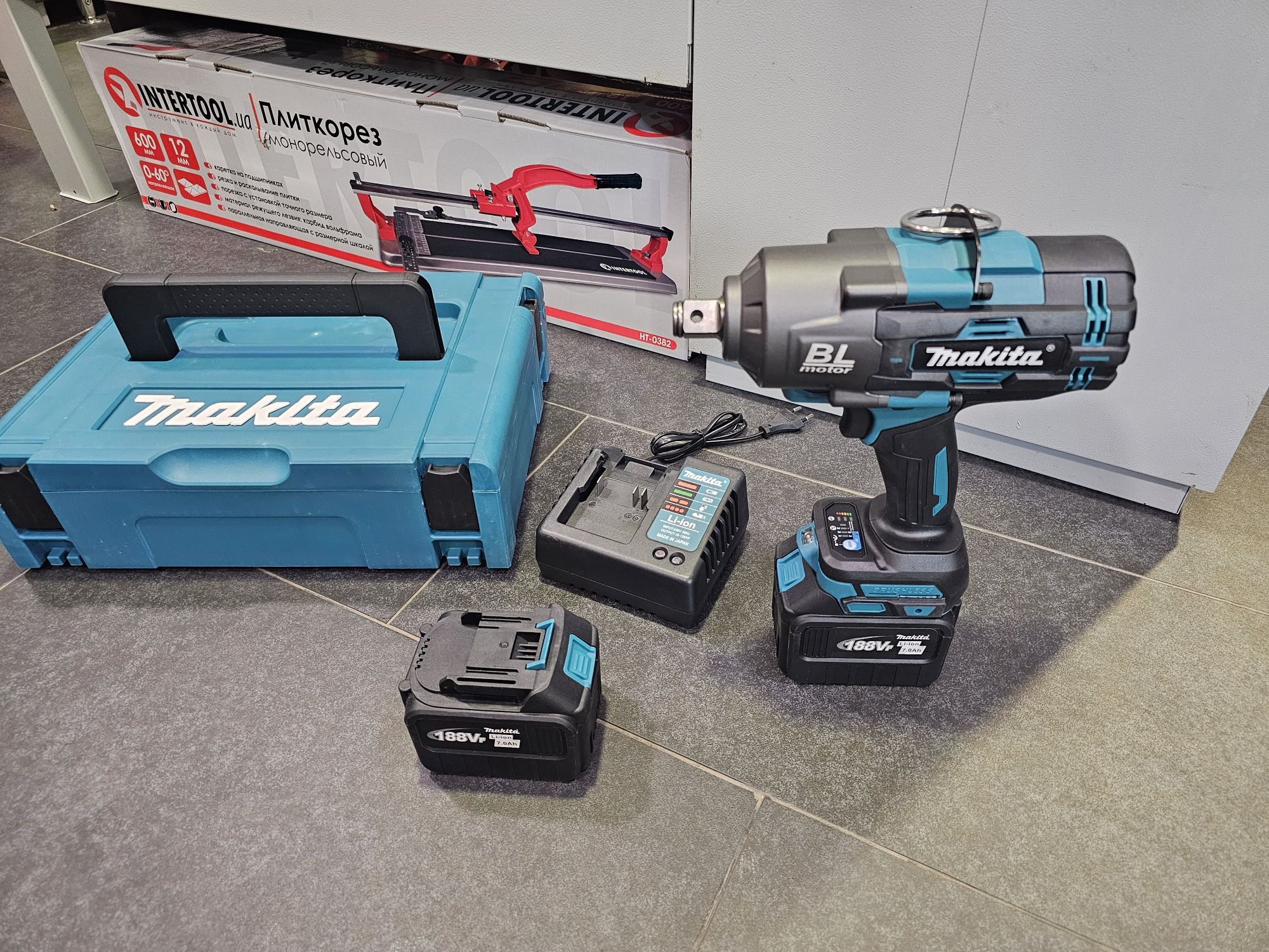 Гайковерт 2100Nm Makita +2шт АКБ 7.0Ah Кейс Бесщеточный аккумуляторный