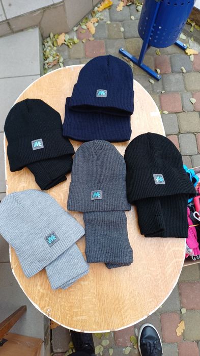 Комплект Шапка  хомут снуд зима на флісі флис