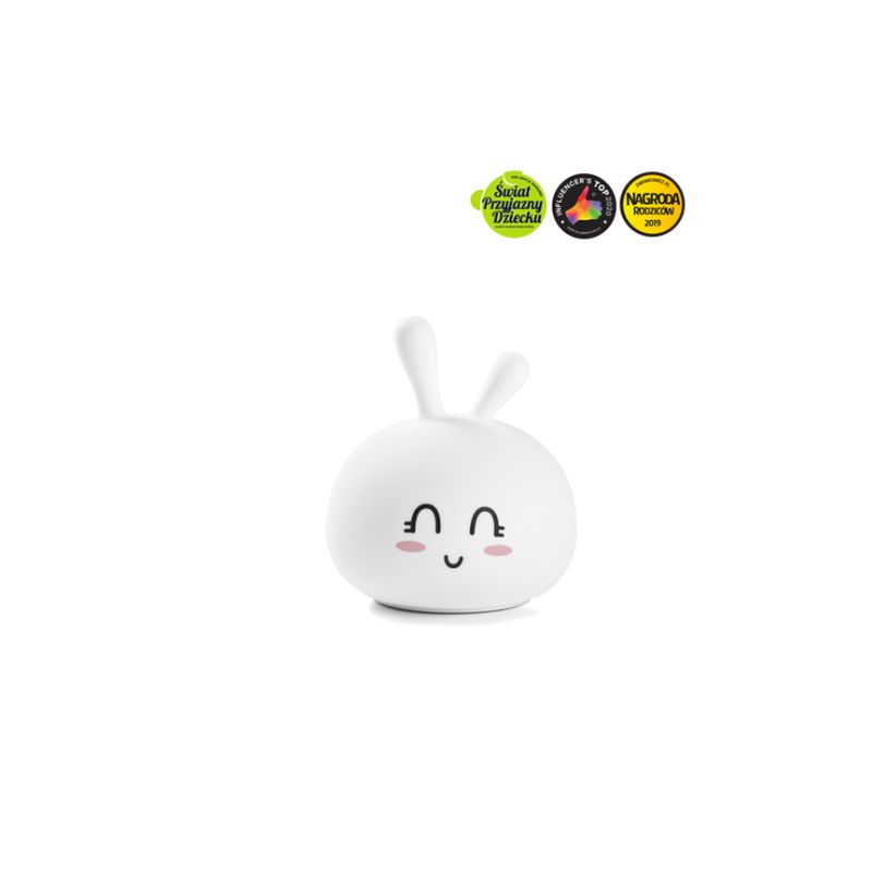 Królik Słodziak Lampka Silikonowa Biała - Rabbit & Friends