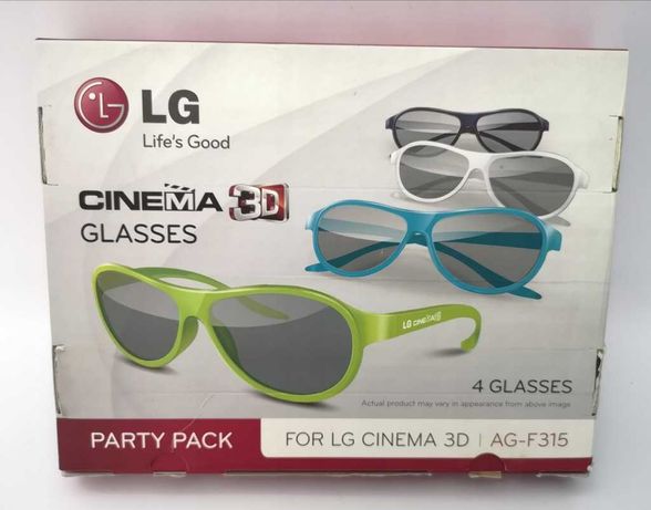 Okulary 3D LG 4 Familly Pack (4szt.) !!Okazja