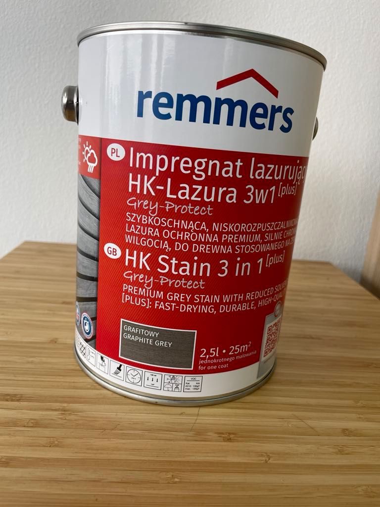 Remmers HK-Lazura impregnat 3w1 2,5L/ różne kolory