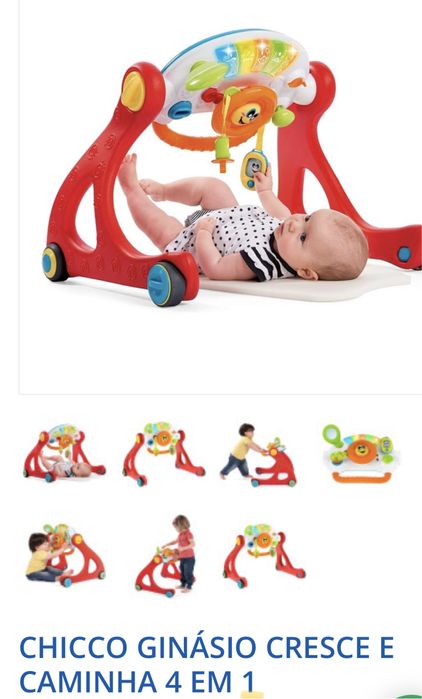 Chicco ginásio cresce e caminha