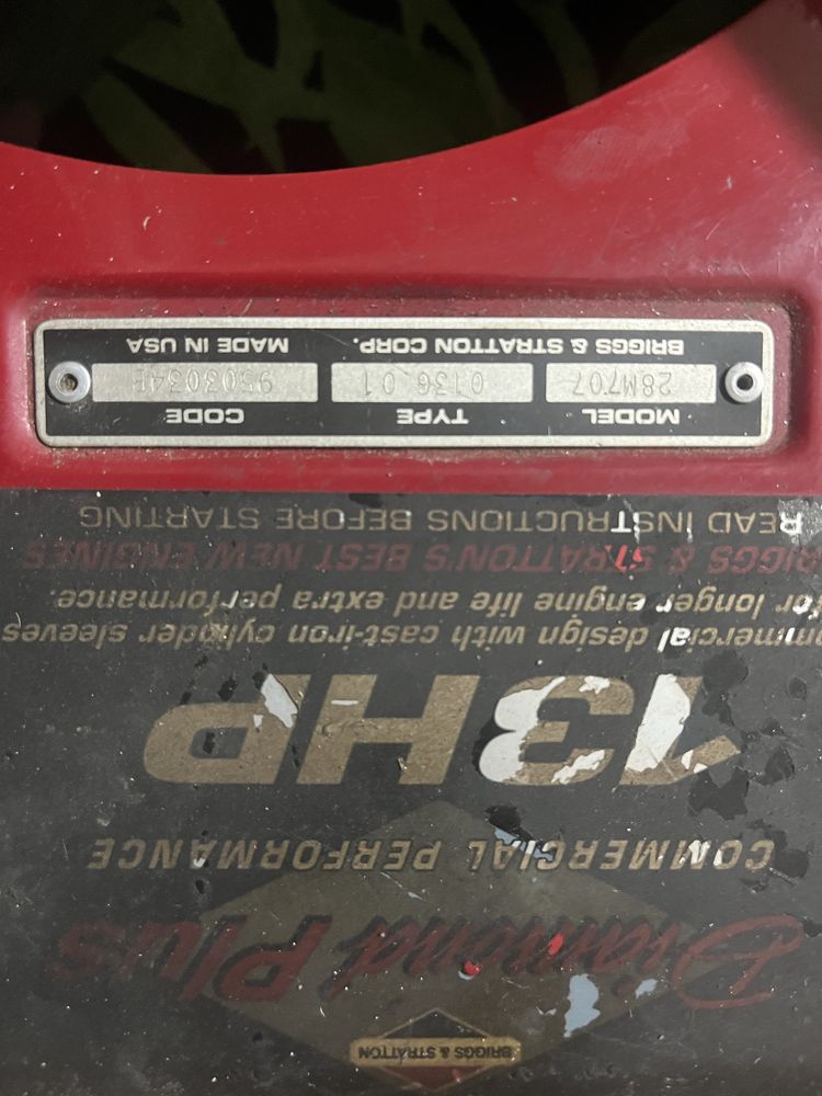 Silnik na Części Briggs & Stratton  13HP