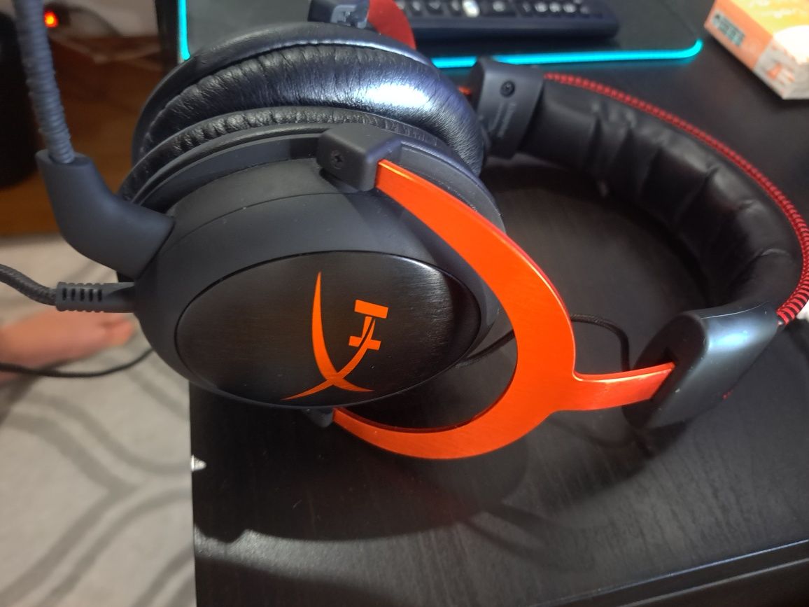 Headset HyperX Cloud II 7.1 Preto/Vermelho