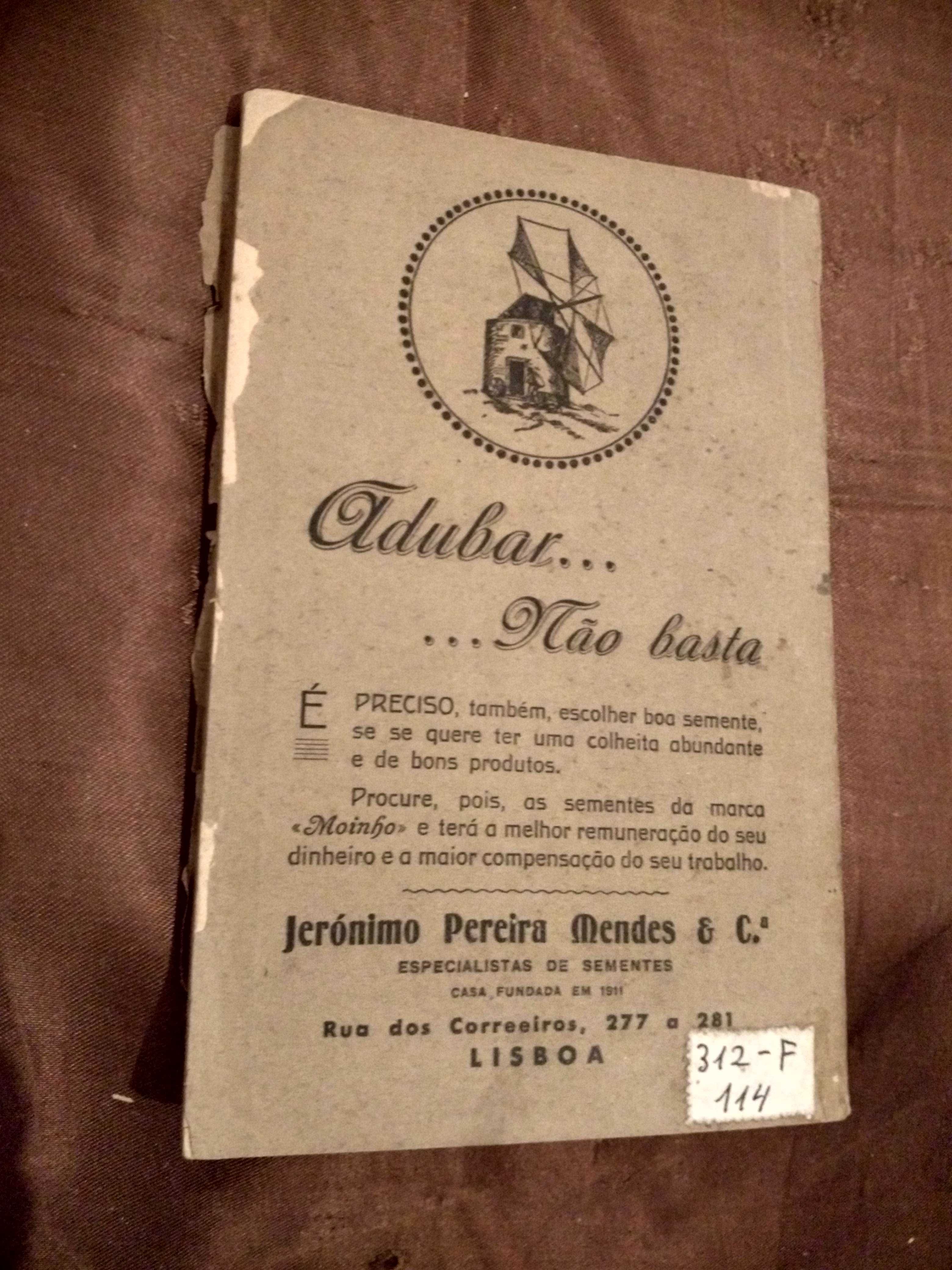 Adubos e Adubações - Xavier da Fonseca -Livraria do Lavrador.