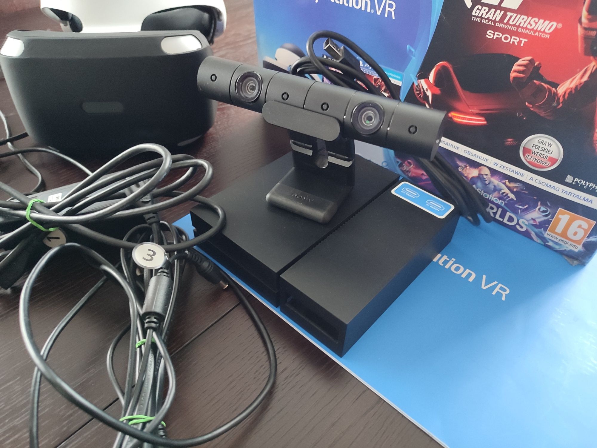 Zestaw PlayStation 4 VR move komplet Ps4 5 Sony kamera kontroler ruchu