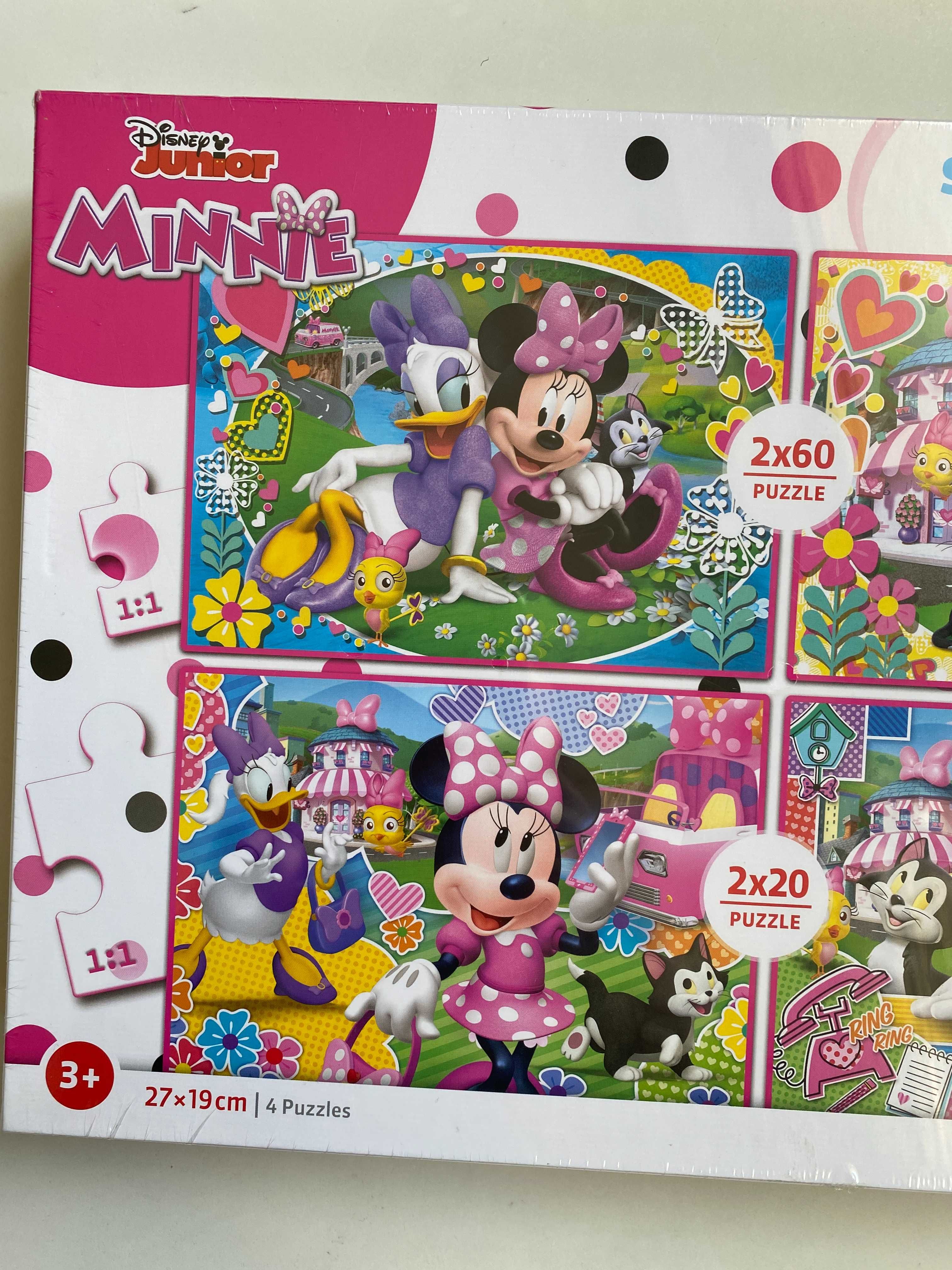 NOWE puzzle Clementoni Myszka Minnie Disney 4w1