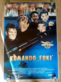 Plakat filmowy KOMANDO FOKI.Oryginał z1992 roku.