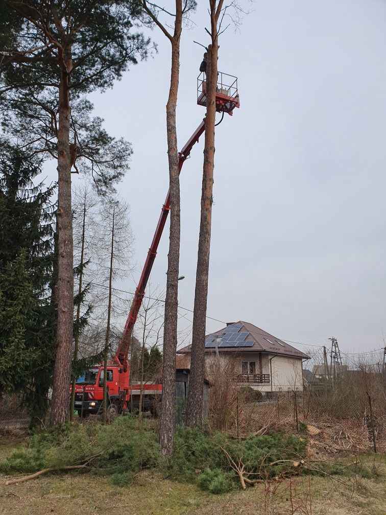 Podnośnik koszowy wynajem zwyżka 20 26 30 m 24h Cała Warszawa usługi