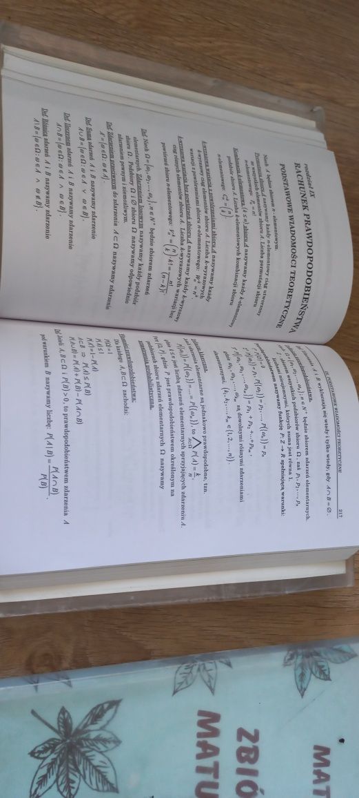 Zestaw dwóch książek z zadaniami z matematyki.Egalzamin wstepny