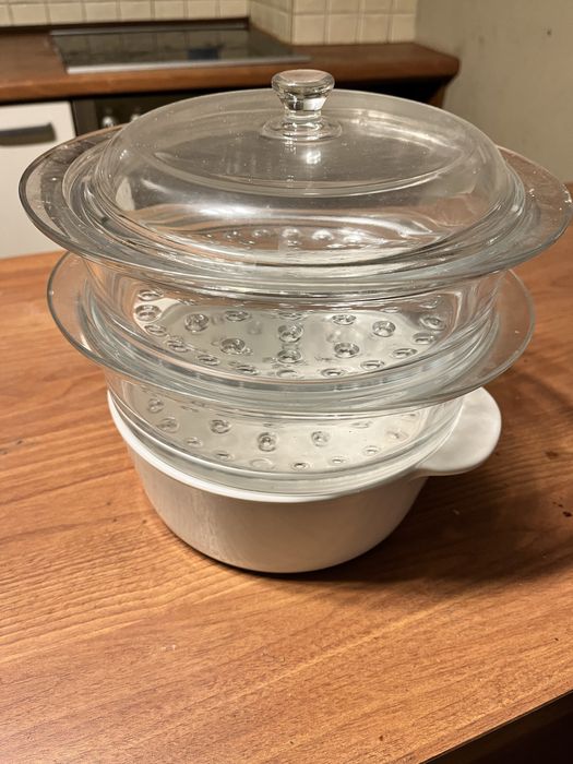 Granek do gotowania na parze szklany