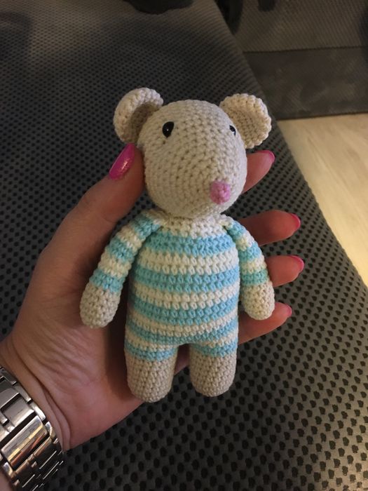 Myszka nie maileg amigurumi szydełko handmade