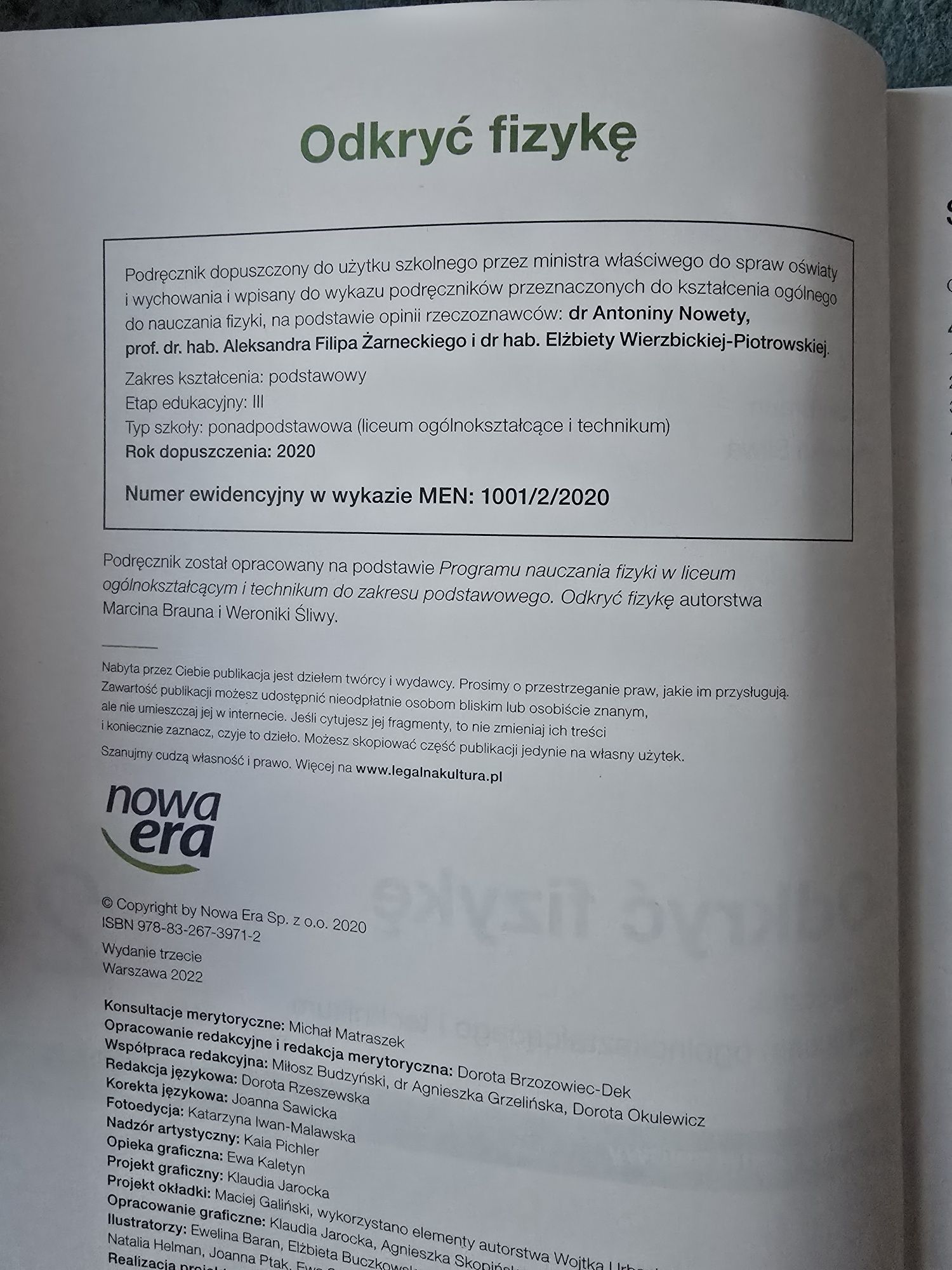 Odkryć fizykę 2 Nowa era podręcznik