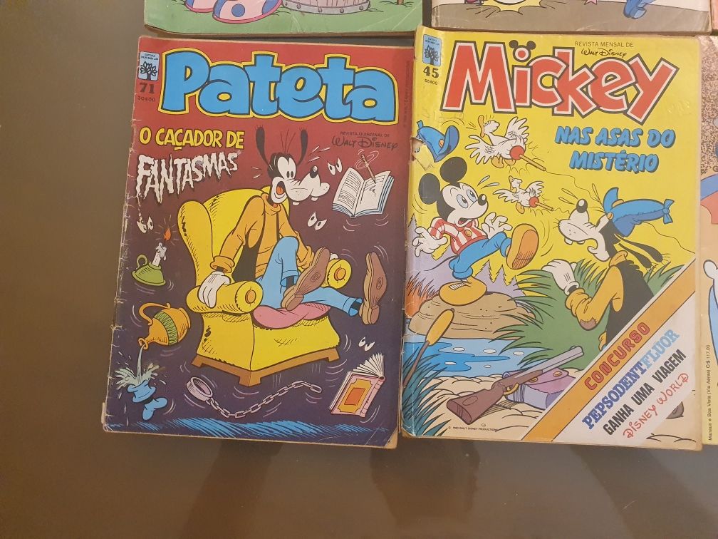Banda desenhada vários Mickey, Pateta,
