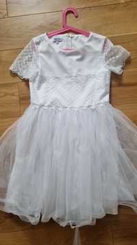 Sukienka biała, komunia chrzciny r 146