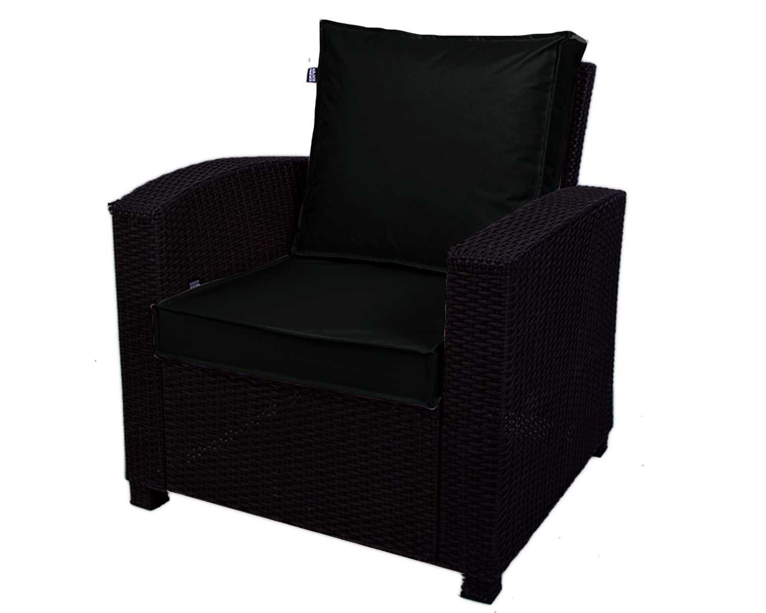 Poduszka na fotel RATTAN meble ogrodowe 55/60cm + oparcie poduszka