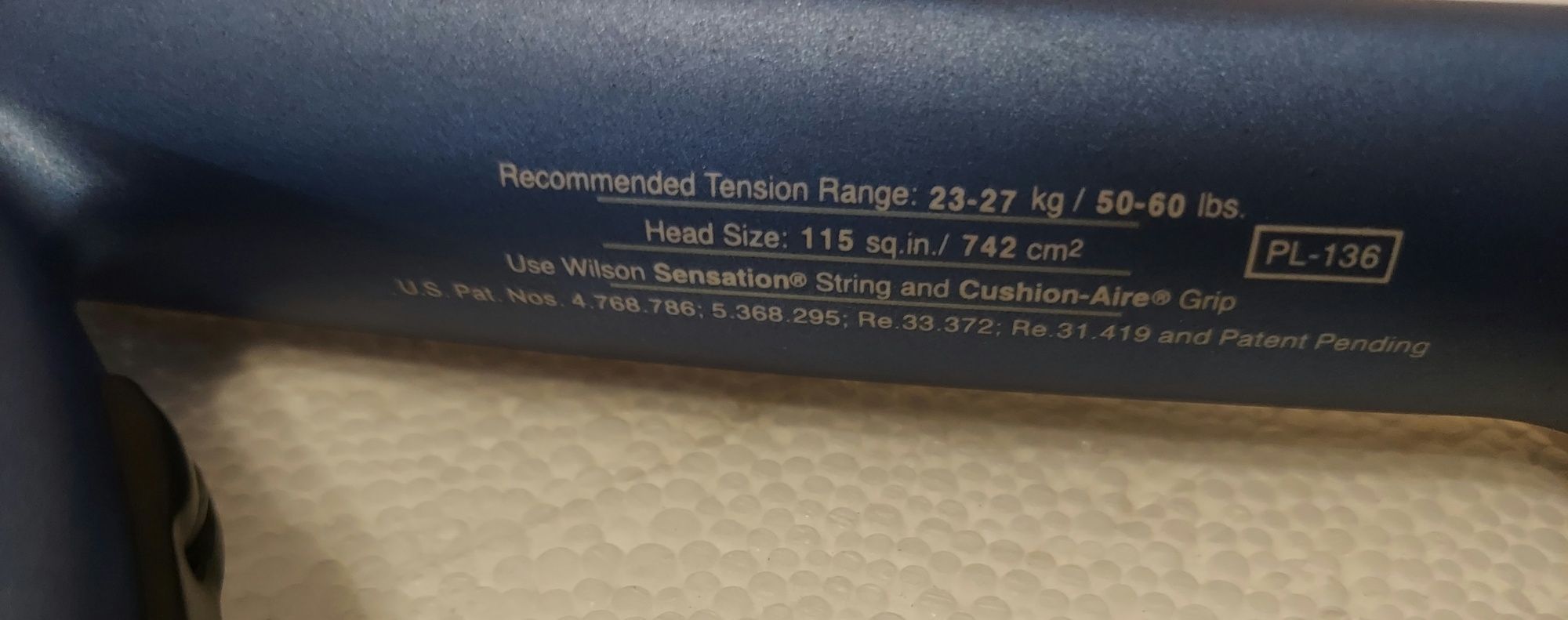 Wilson Hyper Carbon PL-136 професіональна ракетка плюс чехол