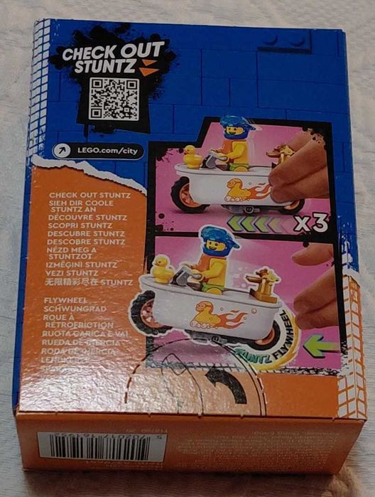 lego city 60333 bathtub stunt bike selado