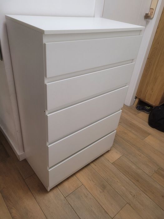 Komoda IKEA MALM biała 5 szuflad