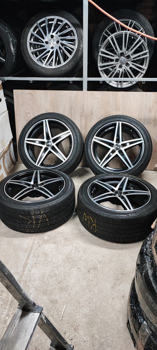 Komplet alufelg O.Z r17 5x112 z oponami zimowymi