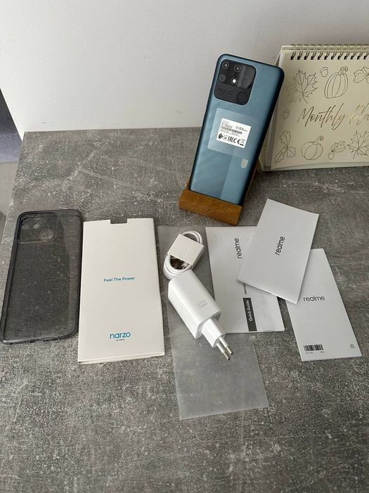 Смартфон Realme Narzo 50A 4/64 ГБ RMX3430 Oxygen Green Новий!