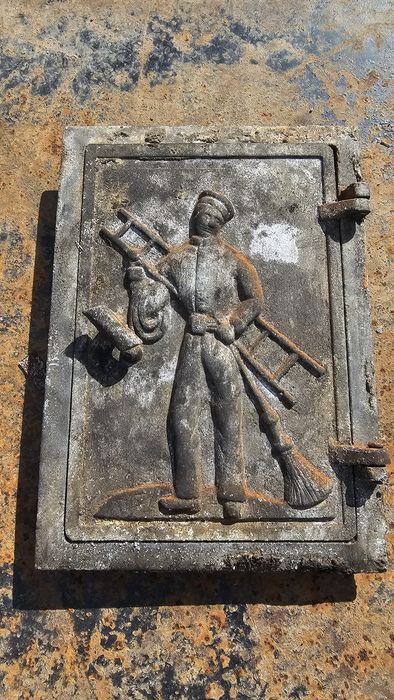 Drzwiczki do pieca piec luft komin kominek kominiarz loft vintage