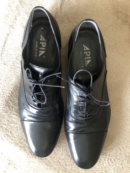 APIA eleganckie buty pantofle męskie skóra r.43