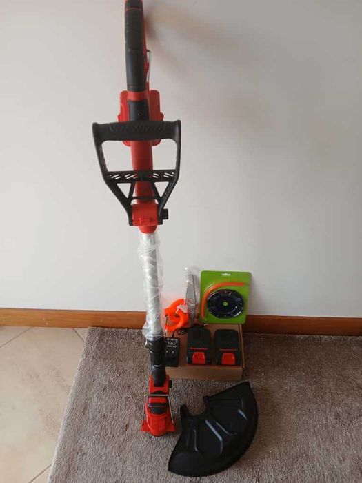 Roçadora com 2 Baterias | BAMSE | 8500 RPM | Pega | Tubo Telescópico