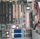 MOTHERBOARD socket 5  + PENTIUM 120Mhz + 8MB RAM