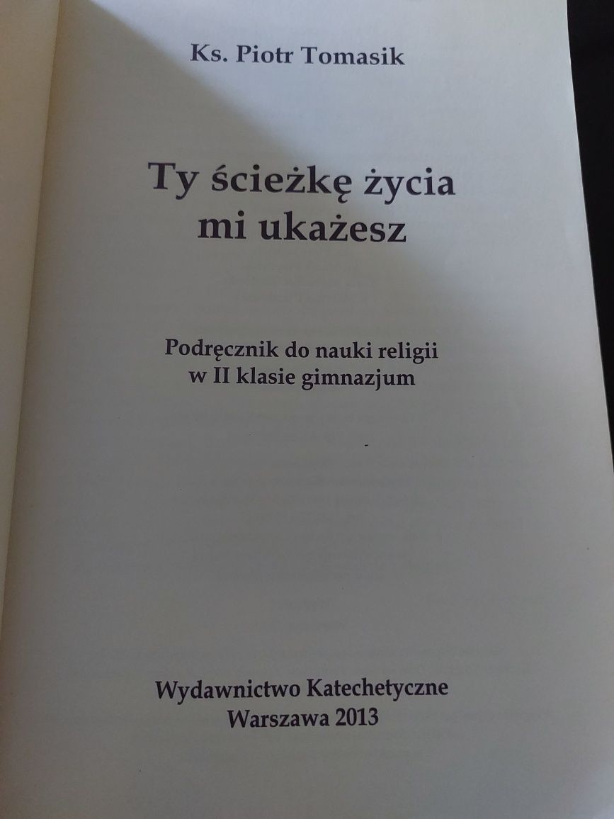 Podręcznik do religii Ty ścieżkę życia mi ukażesz