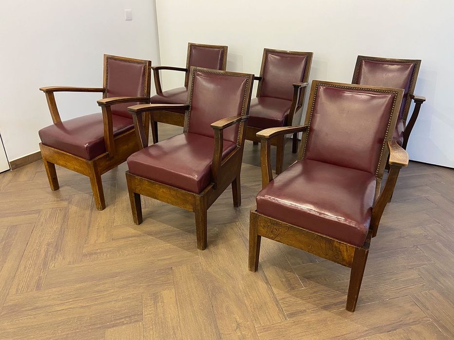Seis cadeiras Art deco (1920–1940)