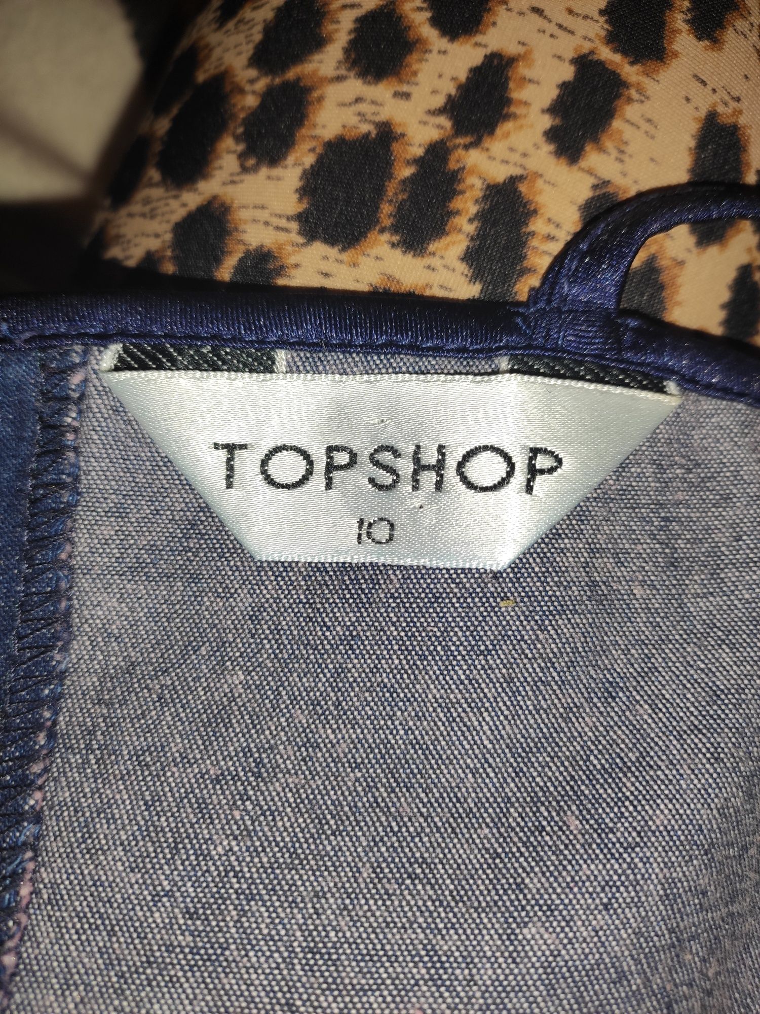 Top jeansowy Topshop