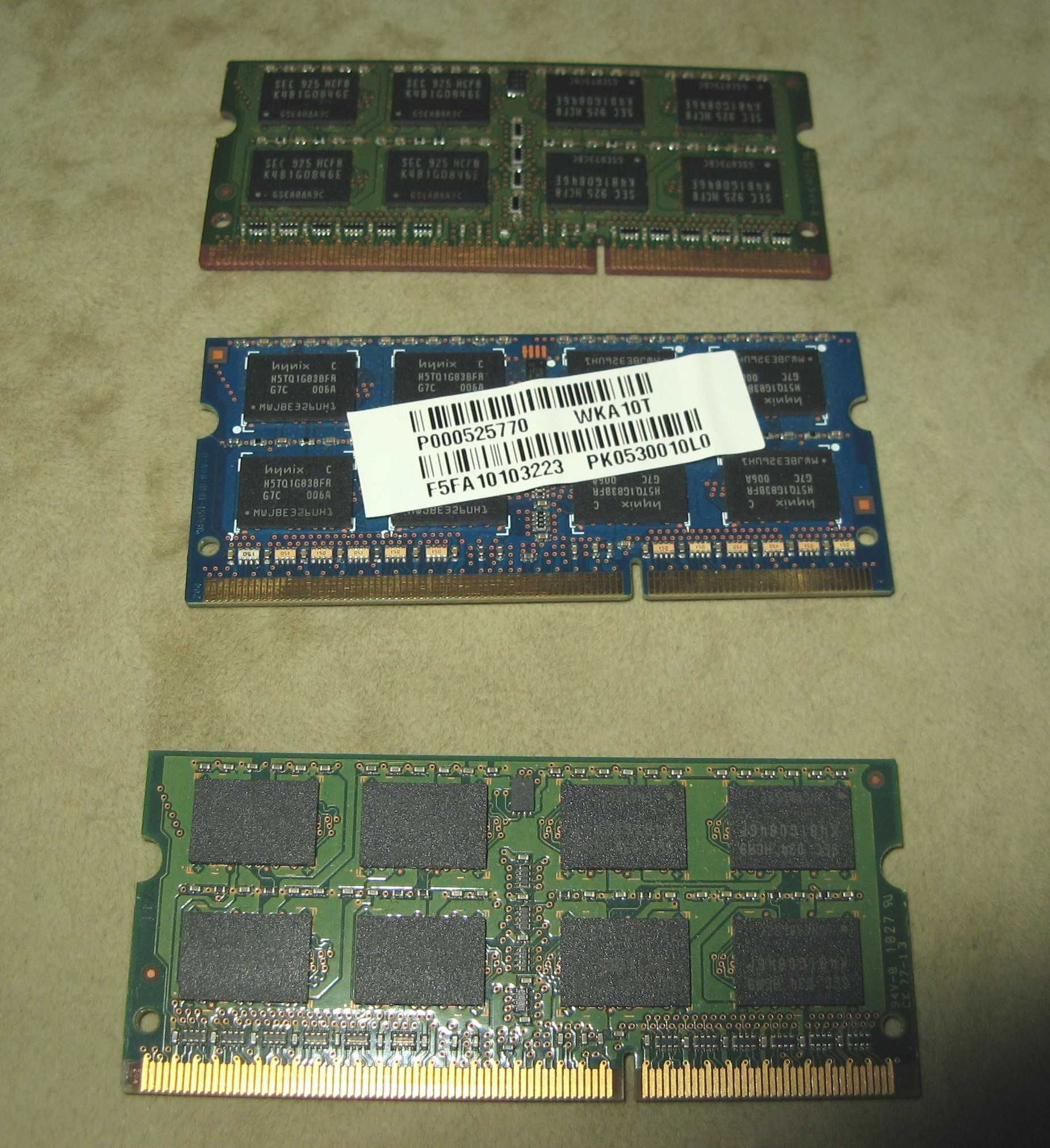 Модуль памяти so-dimm DDR3 2Gb Samsung, Hynix за штуку!