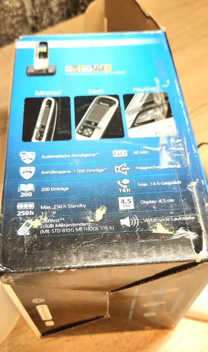 Телефон безпровідний білий Panasonic KX-TGH 720.