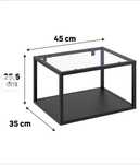 Półka metalowa 45 cm czarna Delinia iD