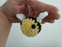 Brelok pszczoła, handmade, amigurumi