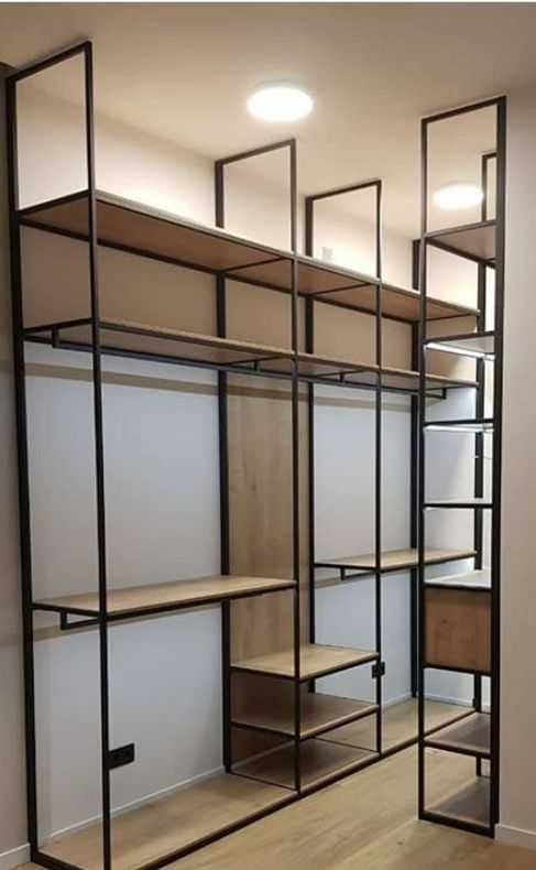Гардеробна шафа шкаф гардеробная метал Лофт