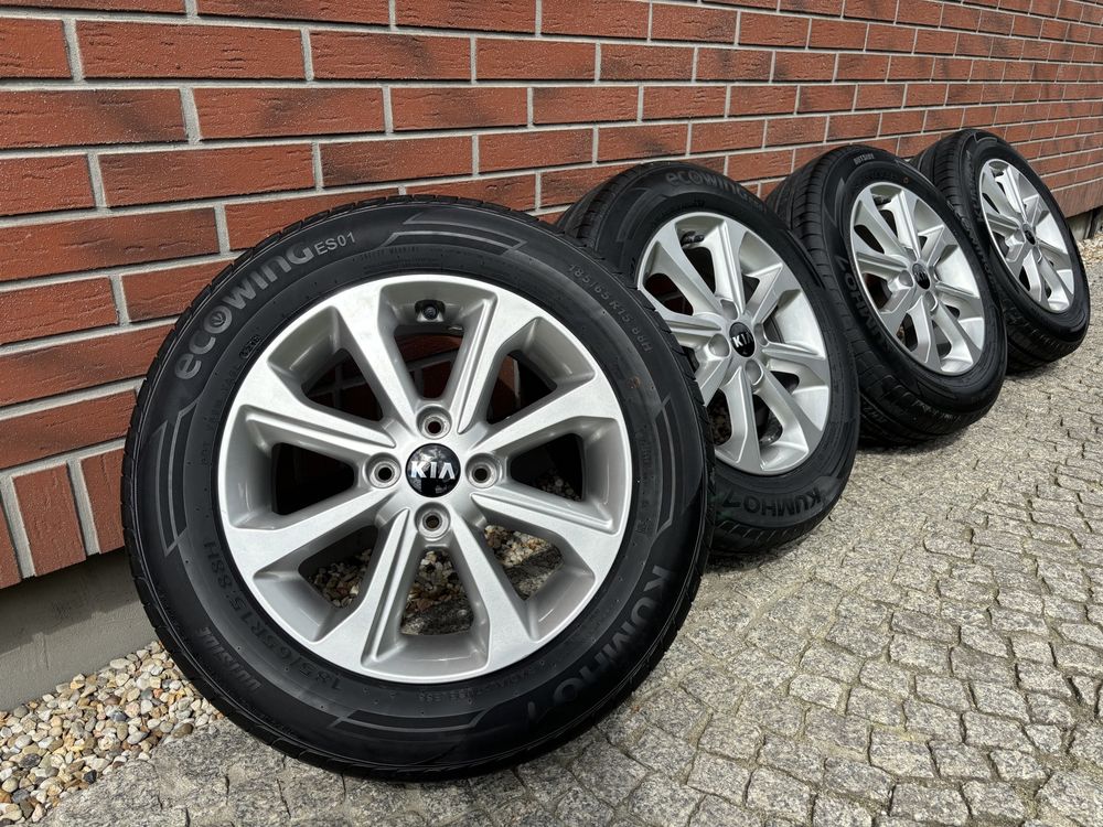 Koła Kia Stonic 4x100 6Jx15 ET46 185/65 R15 Kumho Ecowing Hyundai