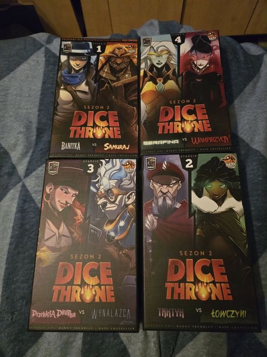 Gra planszowa Dice Throne Sezon 2 zakoszulkowany