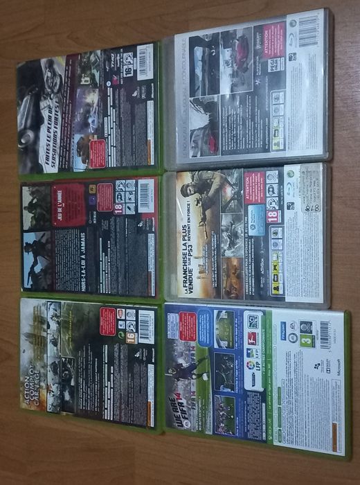 Conjunto de 6 jogos Xbox 360/Playstation 3