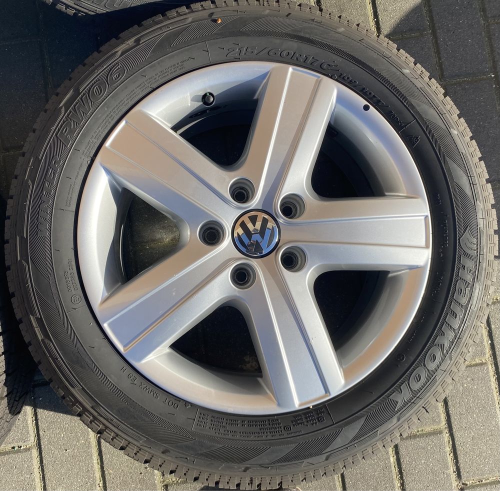 Alufelgi z oponami 215/60 R17C VW T5 T6 Transporter Multivan 7H0